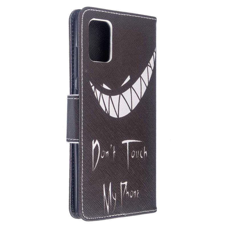 Flip Case Leren Samsung Galaxy A51 Duivelse Telefoon