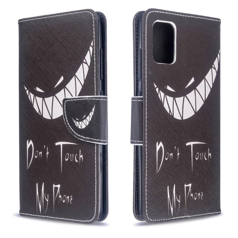 Flip Case Leren Samsung Galaxy A51 Duivelse Telefoon