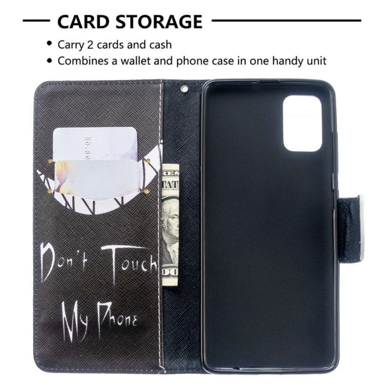 Flip Case Leren Samsung Galaxy A51 Duivelse Telefoon