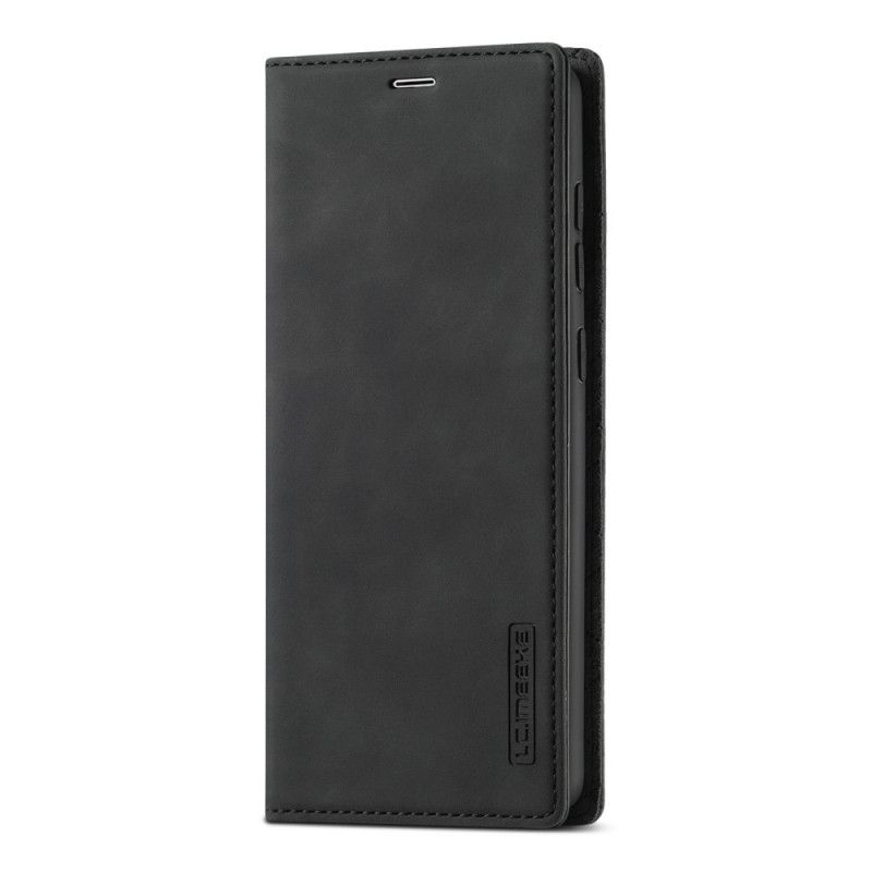 Folio-hoesje Samsung Galaxy A51 Rood Zwart Lc.Imeeke Leereffect