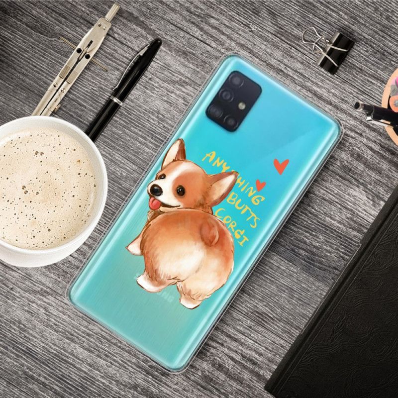 Hoesje Samsung Galaxy A51 Hond Kust Mijn Reet