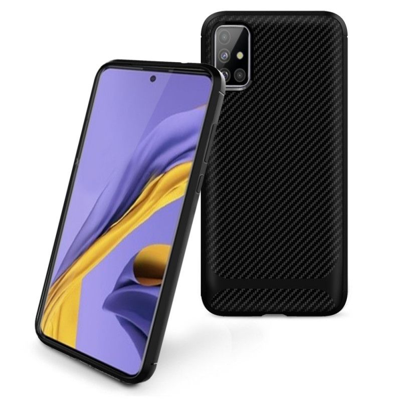 Hoesje Samsung Galaxy A51 Rood Zwart Modern Antislip