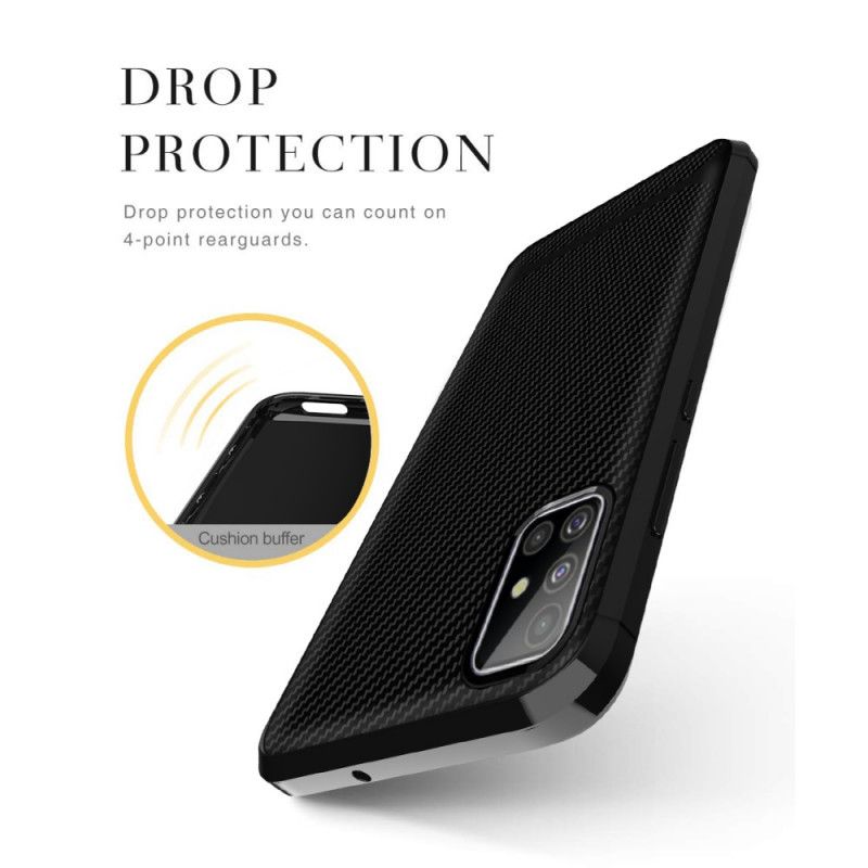 Hoesje Samsung Galaxy A51 Rood Zwart Modern Antislip