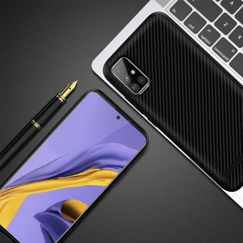 Hoesje Samsung Galaxy A51 Rood Zwart Modern Antislip