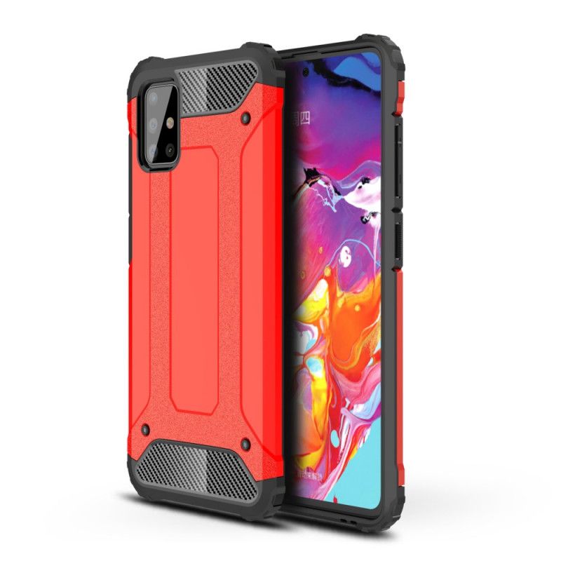 Hoesje Samsung Galaxy A51 Wit Zwart Overlevende