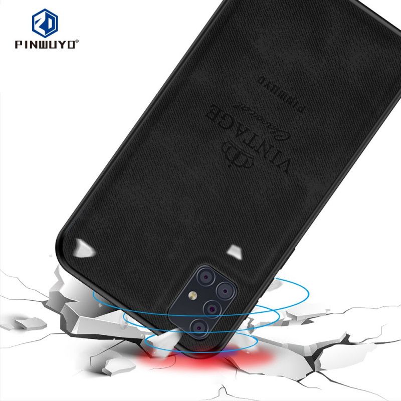 Hoesje voor Samsung Galaxy A51 Grijs Zwart Eervolle Vintage Pinwuyo