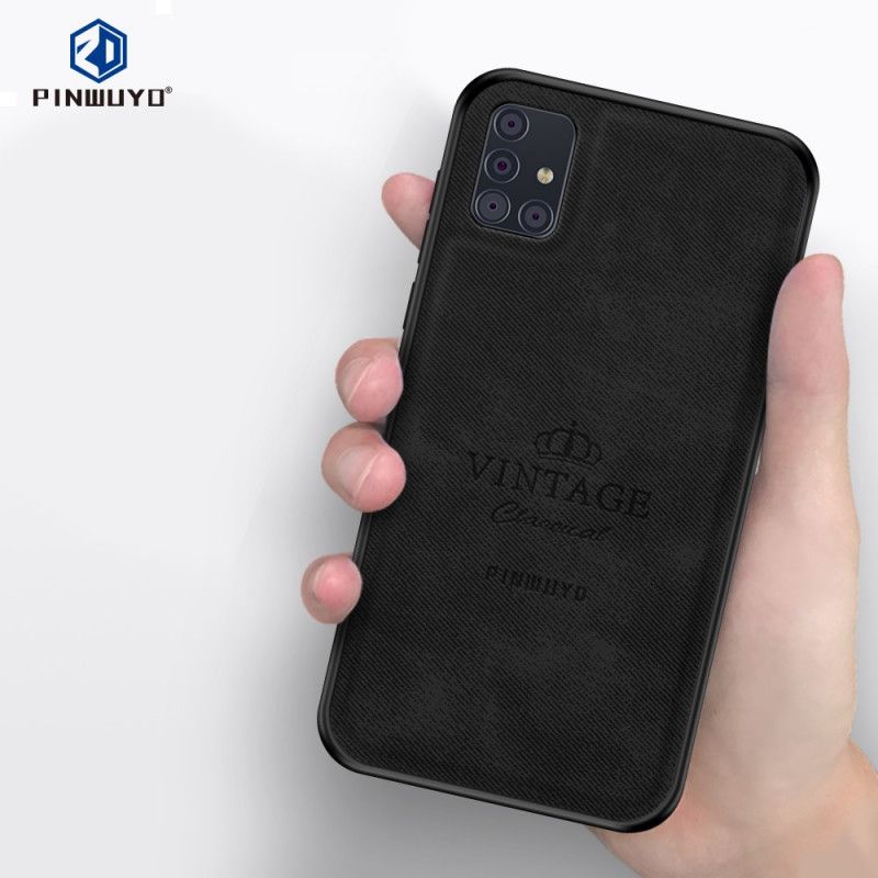 Hoesje voor Samsung Galaxy A51 Grijs Zwart Eervolle Vintage Pinwuyo
