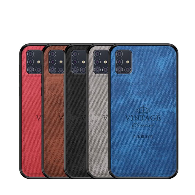 Hoesje voor Samsung Galaxy A51 Grijs Zwart Eervolle Vintage Pinwuyo