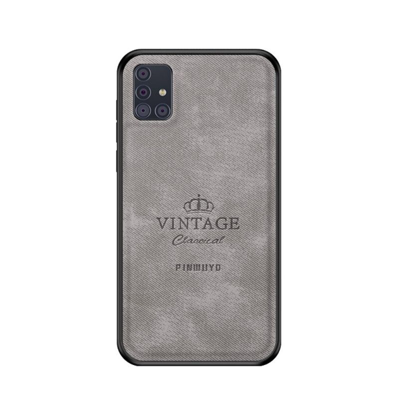 Hoesje voor Samsung Galaxy A51 Grijs Zwart Eervolle Vintage Pinwuyo