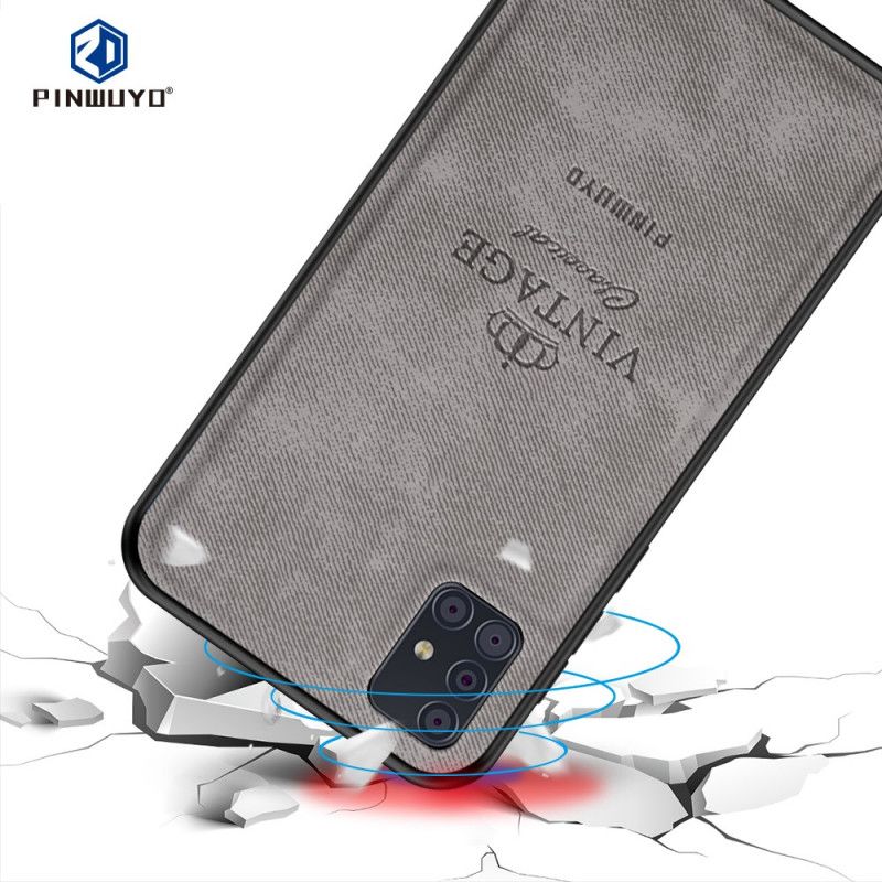 Hoesje voor Samsung Galaxy A51 Grijs Zwart Eervolle Vintage Pinwuyo