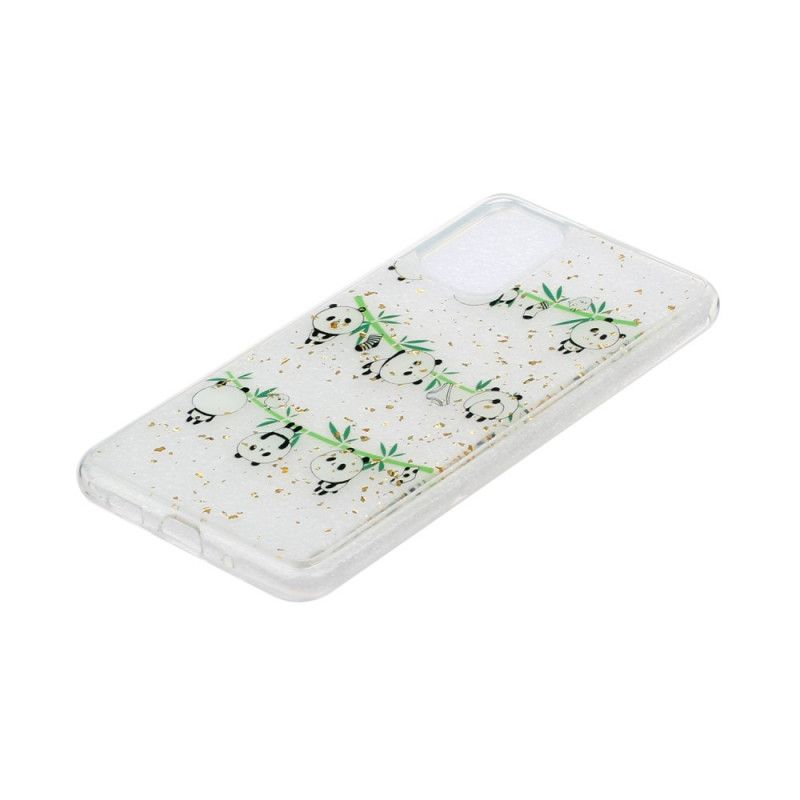 Hoesje voor Samsung Galaxy A51 Panda'S Aan De Waslijn
