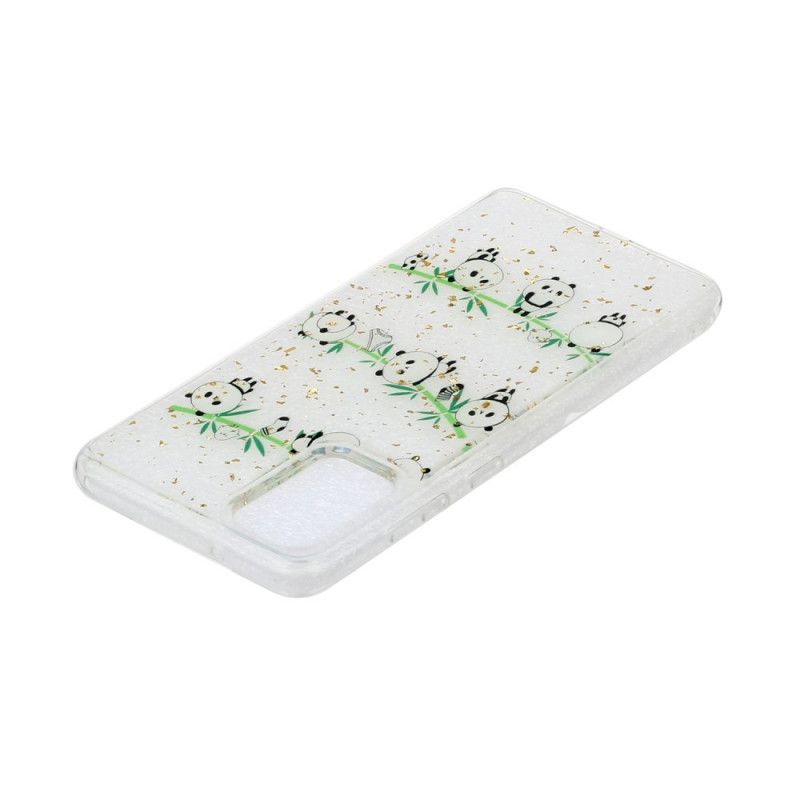 Hoesje voor Samsung Galaxy A51 Panda'S Aan De Waslijn