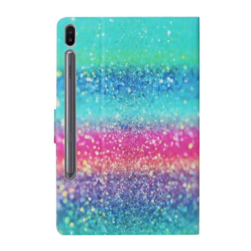 Cover Folio-hoesje Samsung Galaxy Tab S6 Telefoonhoesje Glitterelement