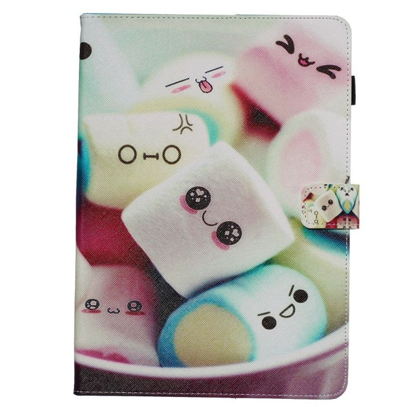 Cover Folio-hoesje Samsung Galaxy Tab S6 Telefoonhoesje Leuke Marshmallows