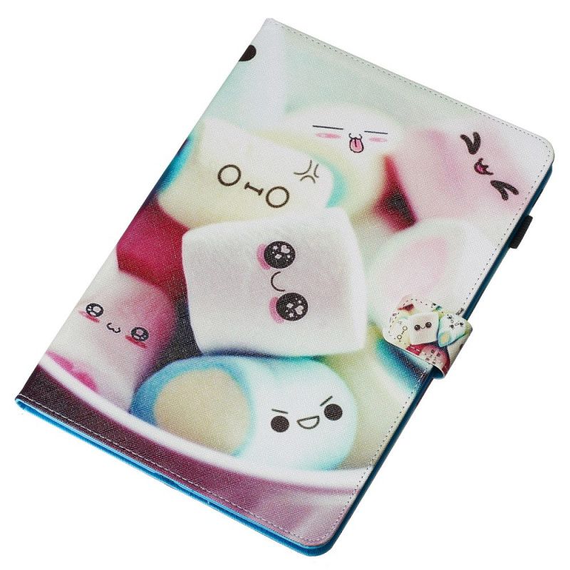 Cover Folio-hoesje Samsung Galaxy Tab S6 Telefoonhoesje Leuke Marshmallows