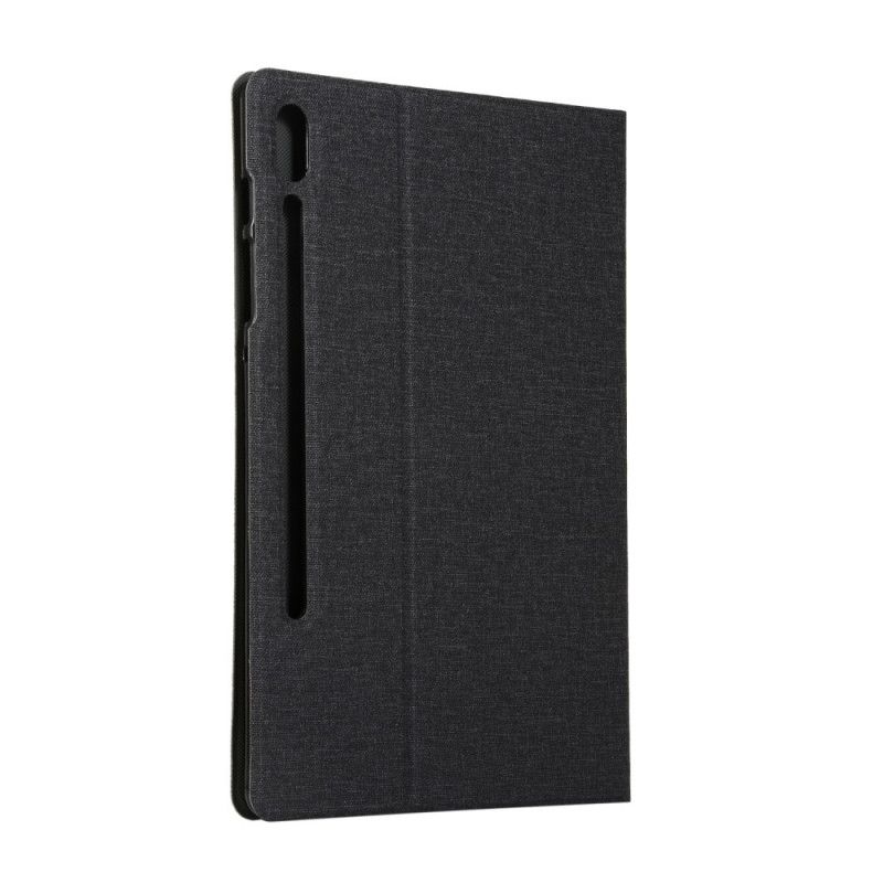 Cover Samsung Galaxy Tab S6 Grijs Zwart Enkay Jeansstof