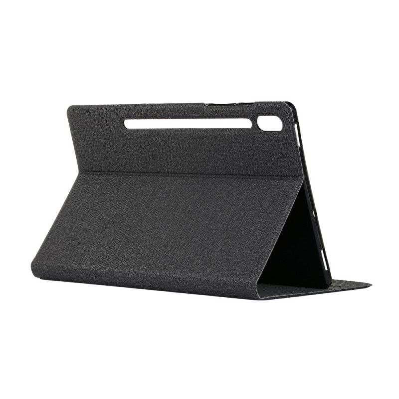 Cover Samsung Galaxy Tab S6 Grijs Zwart Enkay Jeansstof