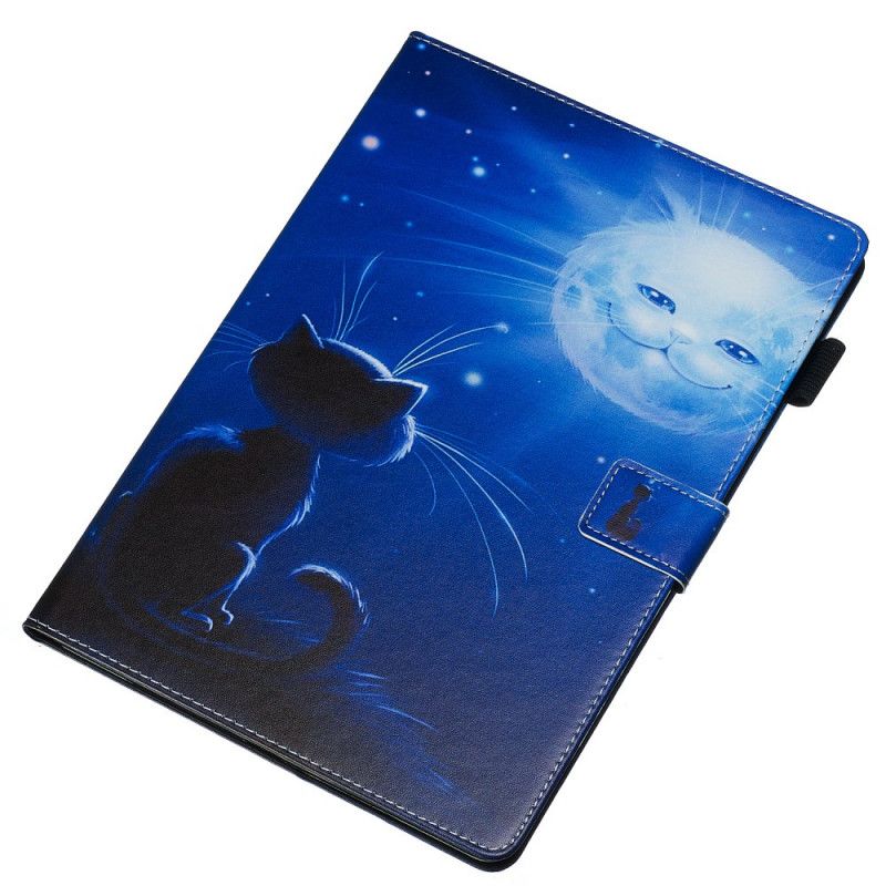 Cover Samsung Galaxy Tab S6 Kat In Het Maanlicht
