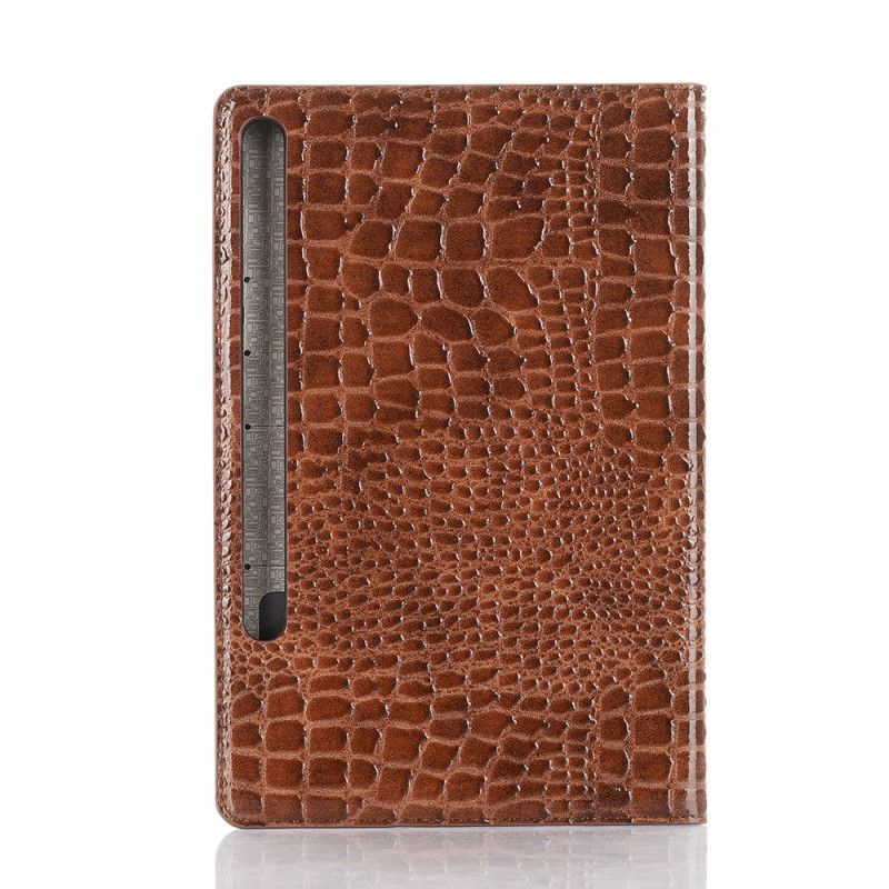 Cover Samsung Galaxy Tab S6 Rood Zwart Krokodillentextuur