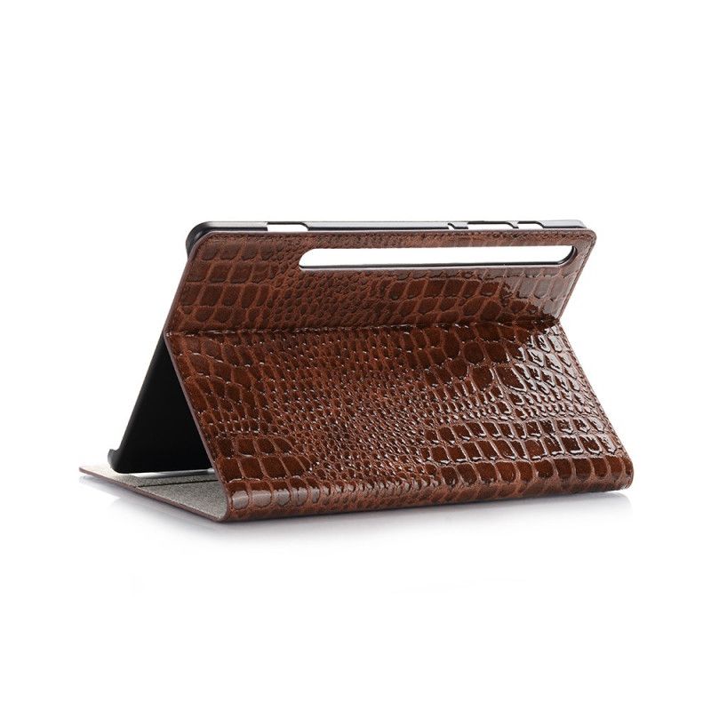 Cover Samsung Galaxy Tab S6 Rood Zwart Krokodillentextuur