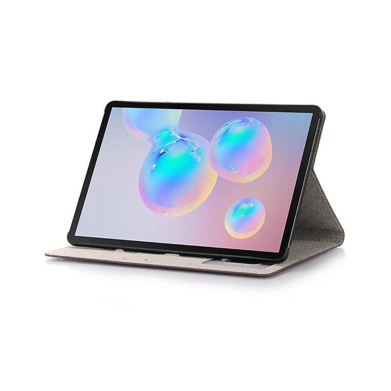 Cover Samsung Galaxy Tab S6 Rood Zwart Krokodillentextuur