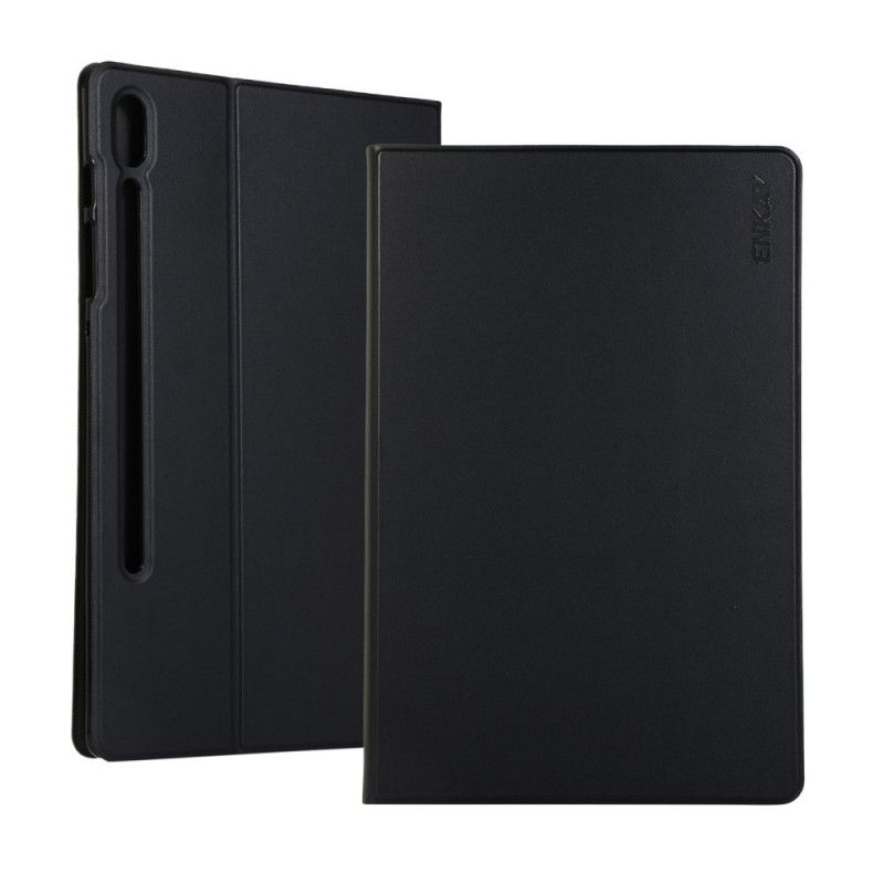 Cover voor Samsung Galaxy Tab S6 Donkerblauw Zwart Zakelijk Enkay Kunstleer