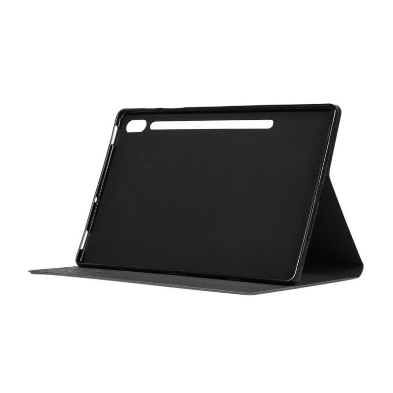 Cover voor Samsung Galaxy Tab S6 Donkerblauw Zwart Zakelijk Enkay Kunstleer