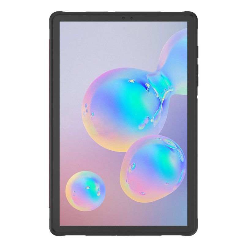 Hoesje Samsung Galaxy Tab S6 Groen Zwart Super Bescherming Met Steunband