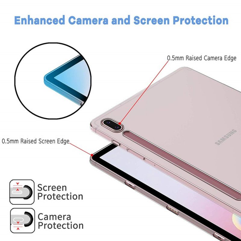 Hoesje voor Samsung Galaxy Tab S6 Transparant