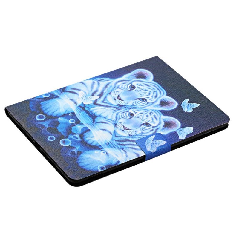 Leren Hoesje voor Samsung Galaxy Tab S6 Tijgers