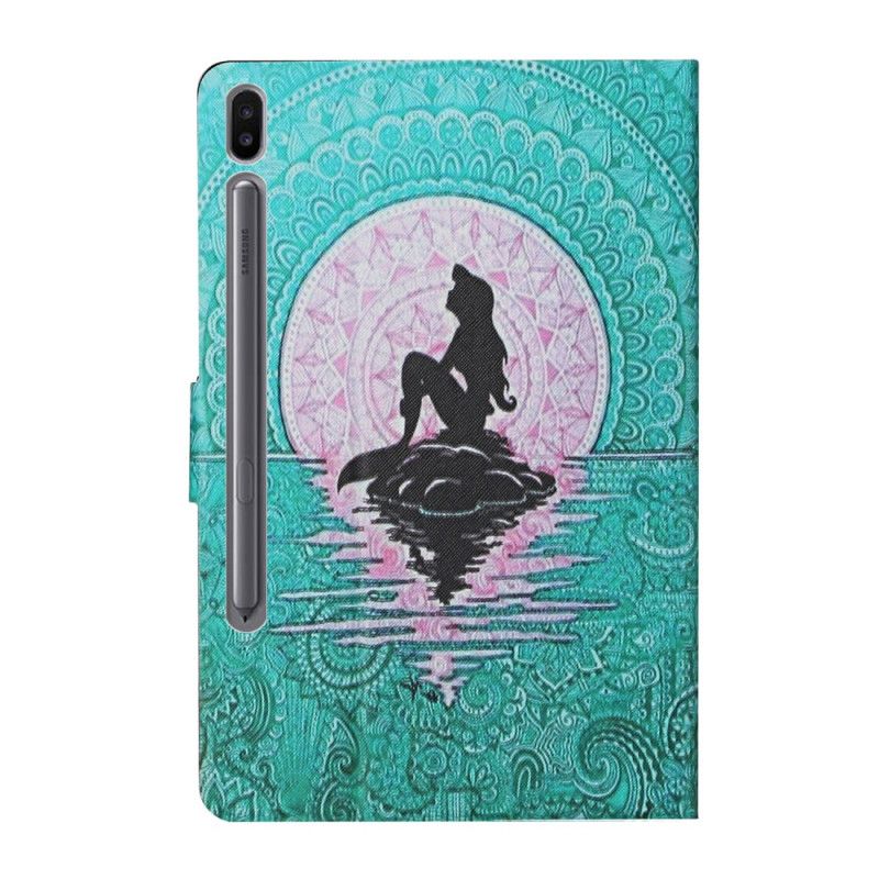 Leren Hoesje voor Samsung Galaxy Tab S6 Zeemeermin Mandala