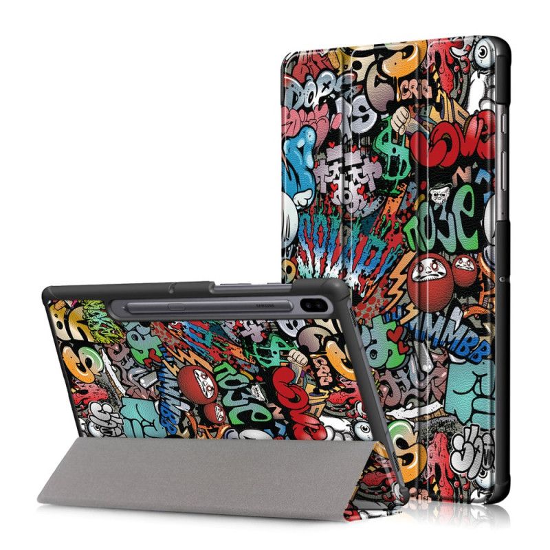 Smartcase Samsung Galaxy Tab S6 Graffiti Potloodhouder