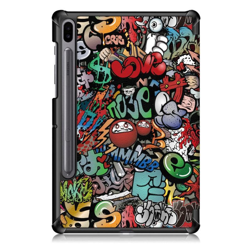 Smartcase Samsung Galaxy Tab S6 Graffiti Potloodhouder