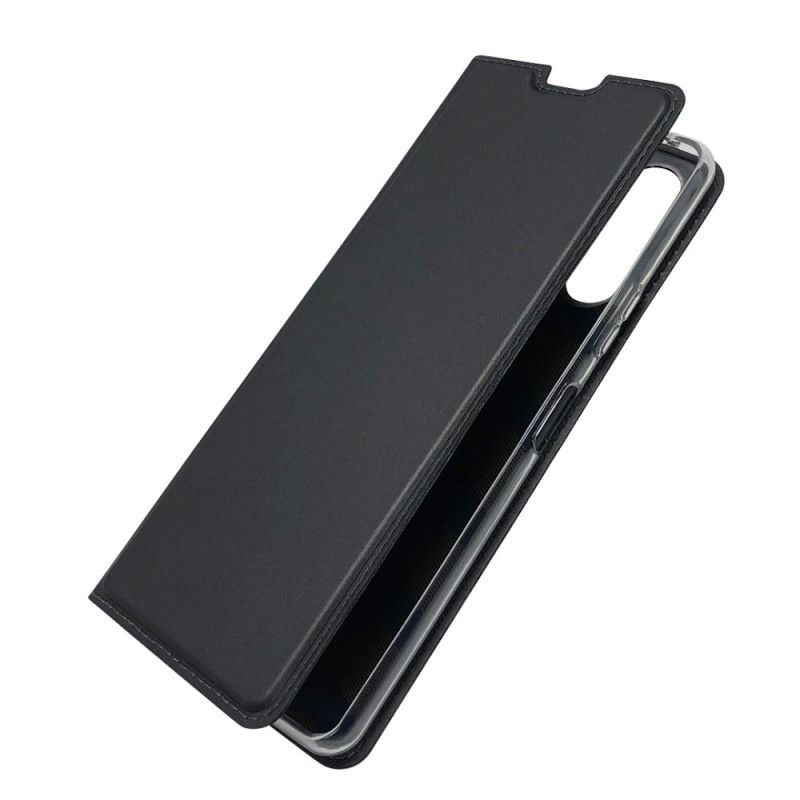 Folio-hoesje voor Sony Xperia 10 II Goud Zwart Magnetische Sluiting