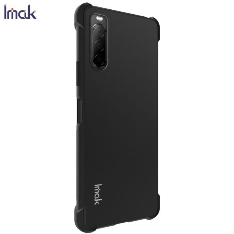 Hoesje voor Sony Xperia 10 II Grijs Zwart Imak Zijdeachtig