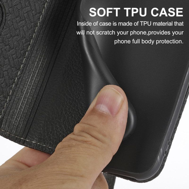 Flip Case voor Google Pixel 6A Met Ketting Geweven Stijl Met Bandjes