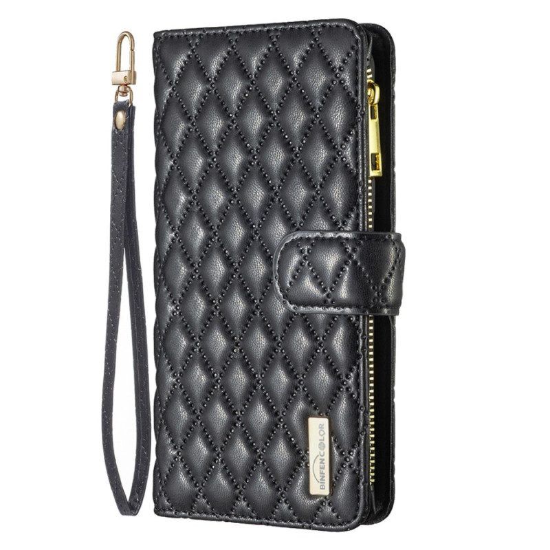 Flip Case voor iPhone 14 Plus Binfen Kleurstijl Gewatteerd