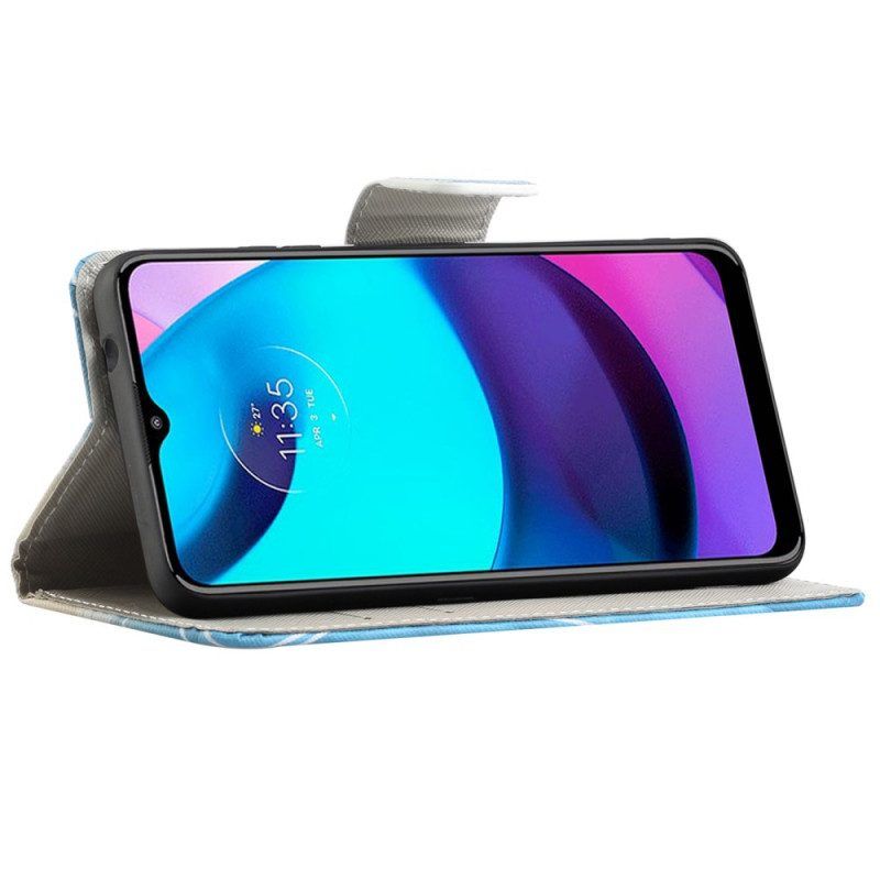 Flip Case voor Moto G71 5G Retro Eiffeltoren