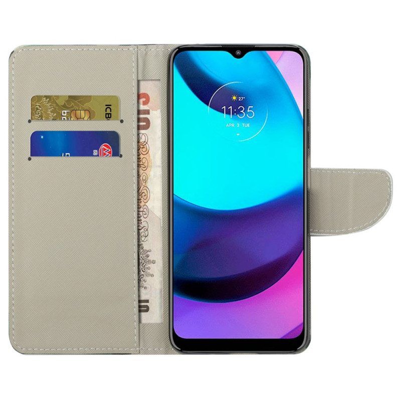 Flip Case voor Moto G71 5G Retro Eiffeltoren