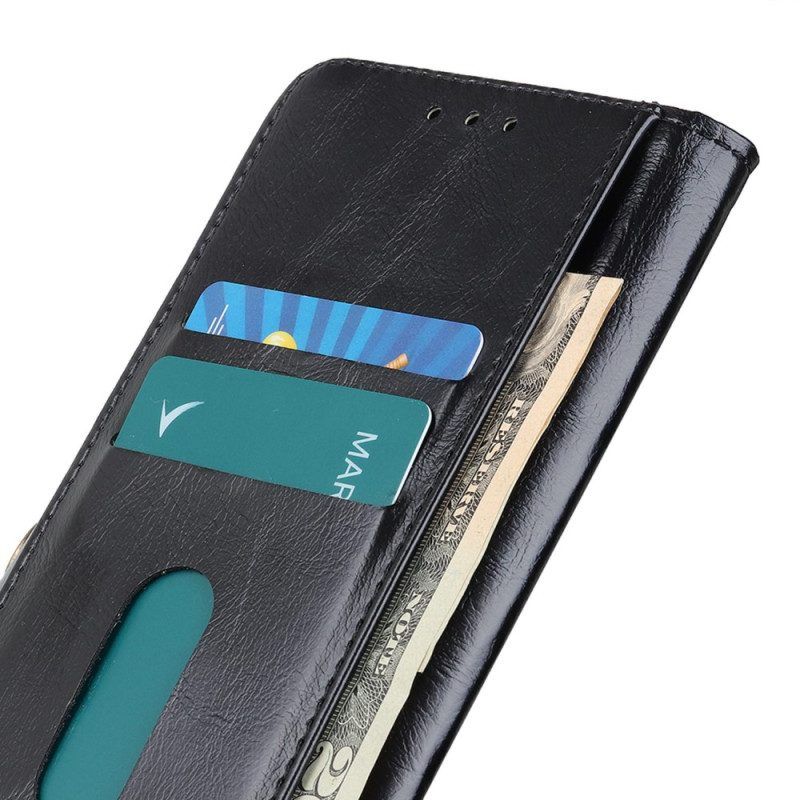 Flip Case voor OnePlus Nord CE 3 Lite 5G Khazneh Knoop Van Imitatielakleer