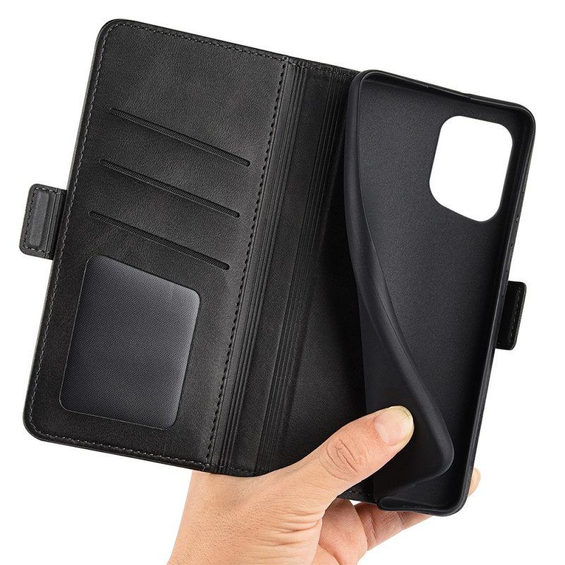 Flip Case voor Oppo Find X5 Folio-hoesje Dubbele Klep