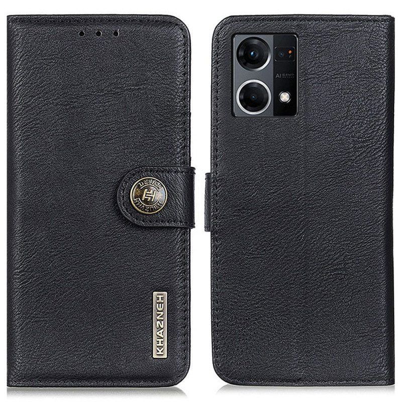 Flip Case voor Oppo Reno 7 Imitatieleer Khazneh