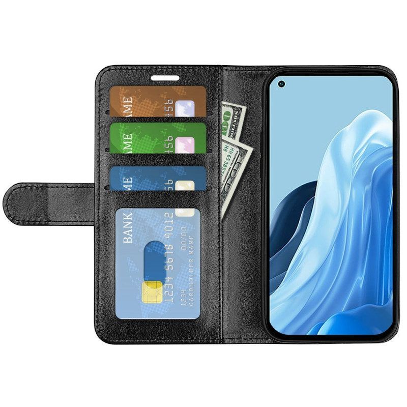 Flip Case voor Oppo Reno 7 Retro Kunstleer