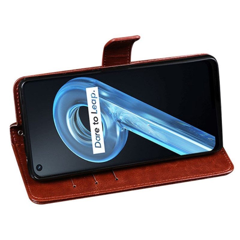 Flip Case voor Realme 9i Idewei Kunstleer