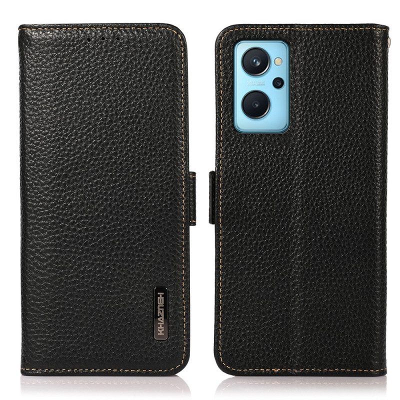 Flip Case voor Realme 9i Lychee Leer