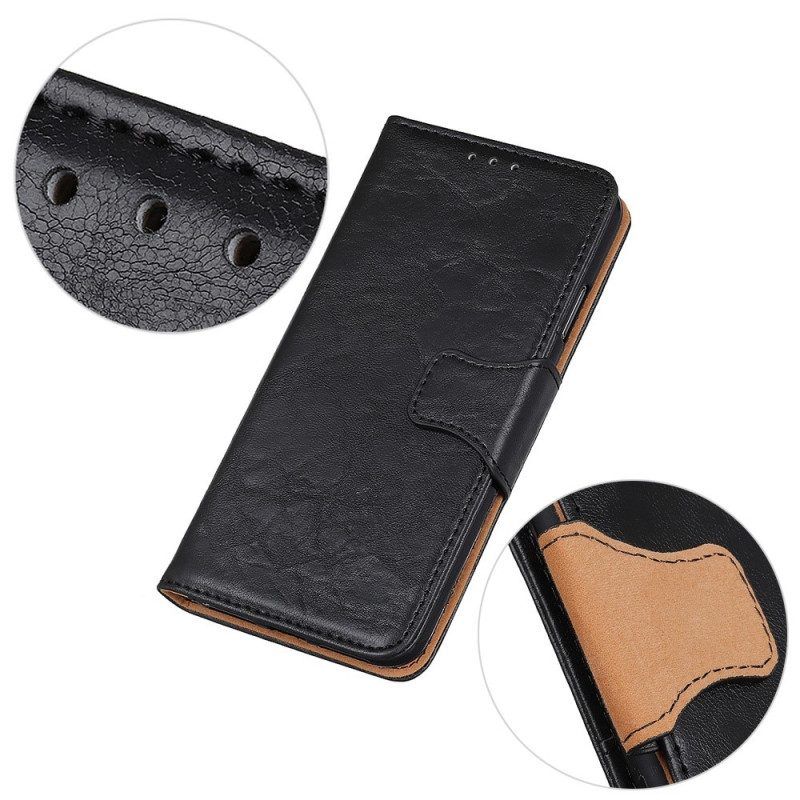 Flip Case voor Samsung Galaxy A14 / A14 5G Split Lederen Omkeerbare Sluiting