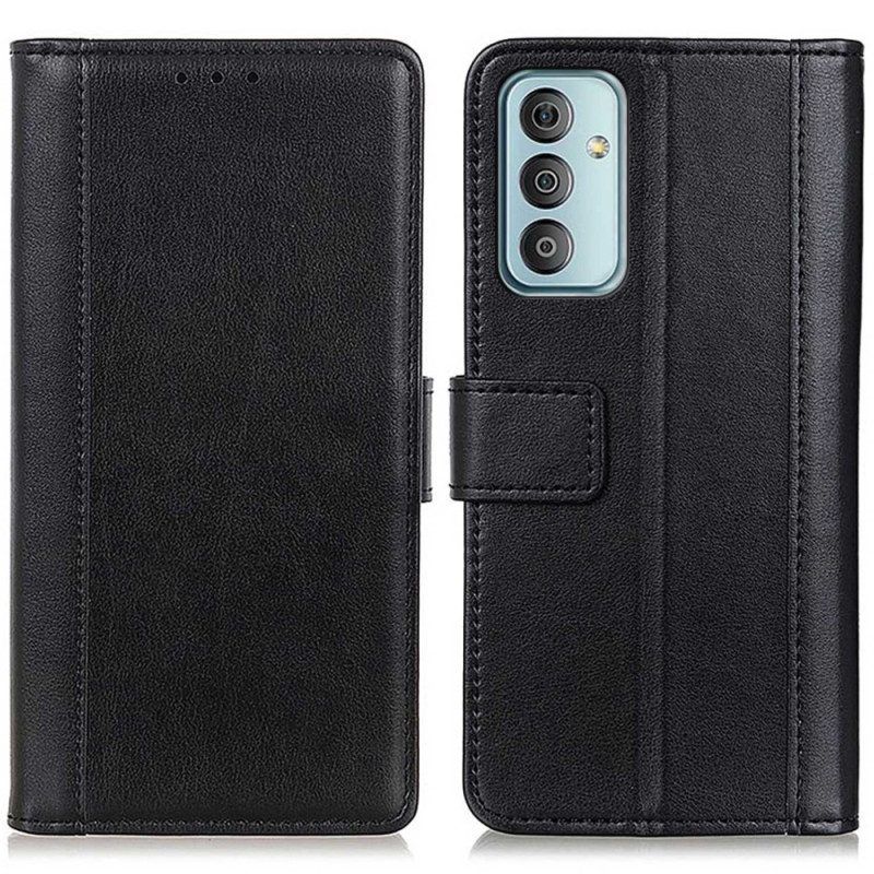 Flip Case voor Samsung Galaxy M13 Leren Styling