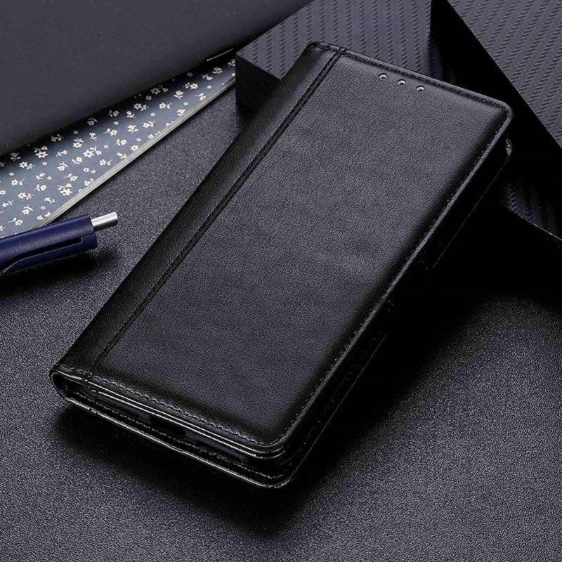 Flip Case voor Samsung Galaxy M13 Leren Styling