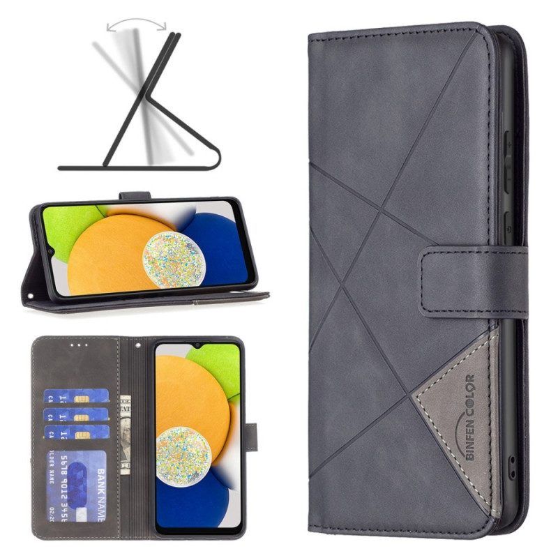 Flip Case voor Samsung Galaxy M23 5G Binfen-kleurendriehoeken