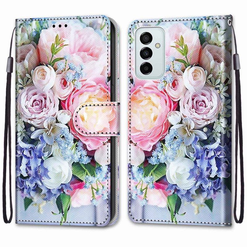 Flip Case voor Samsung Galaxy M23 5G Bloemen Wonder